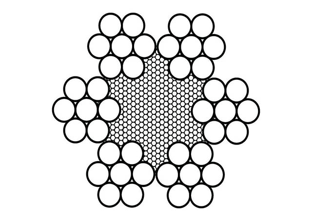 Канат двойной свивки  3.2 мм  1х25 (3+9+13) ТУ 14-4-297-85