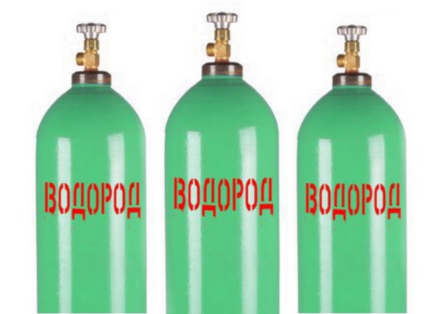 Водород в баллонах 40 л сжатый  